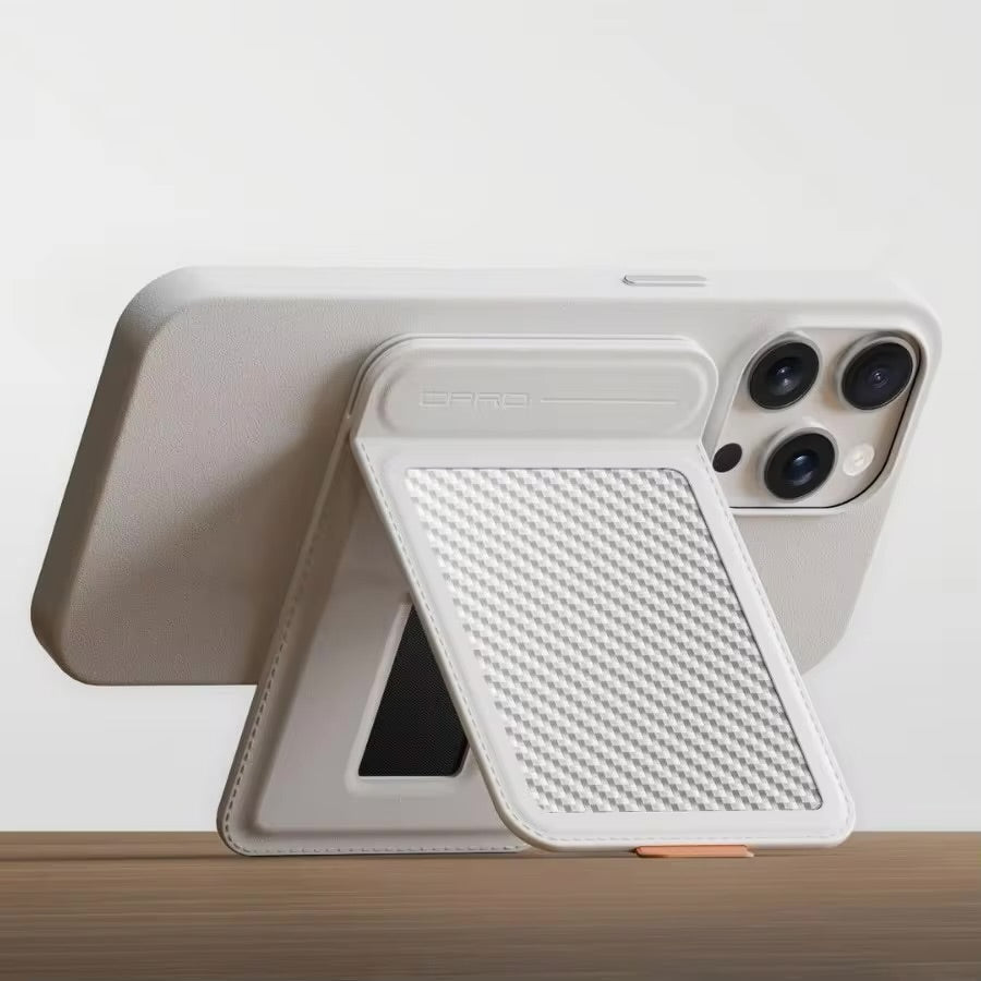 Carbon fiber Magnetic mobile phone card holder MagSafe Card Holder iPhone 15 16 card holder