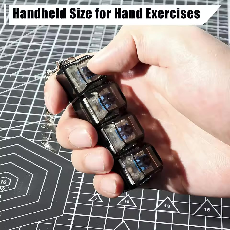 Keyboard Toy Keychain DIY Button Keycap Fidget Keychain Decompression Toys Mechanical Key Toy for Adult to Relief Pass Time