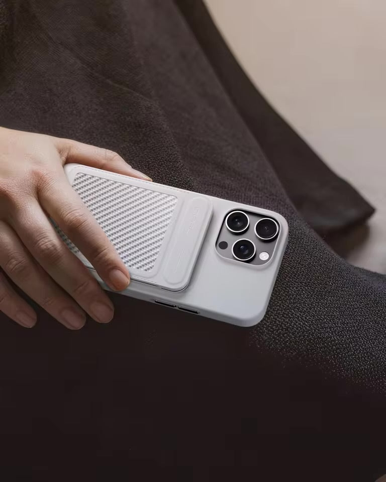 Carbon fiber Magnetic mobile phone card holder MagSafe Card Holder iPhone 15 16 card holder