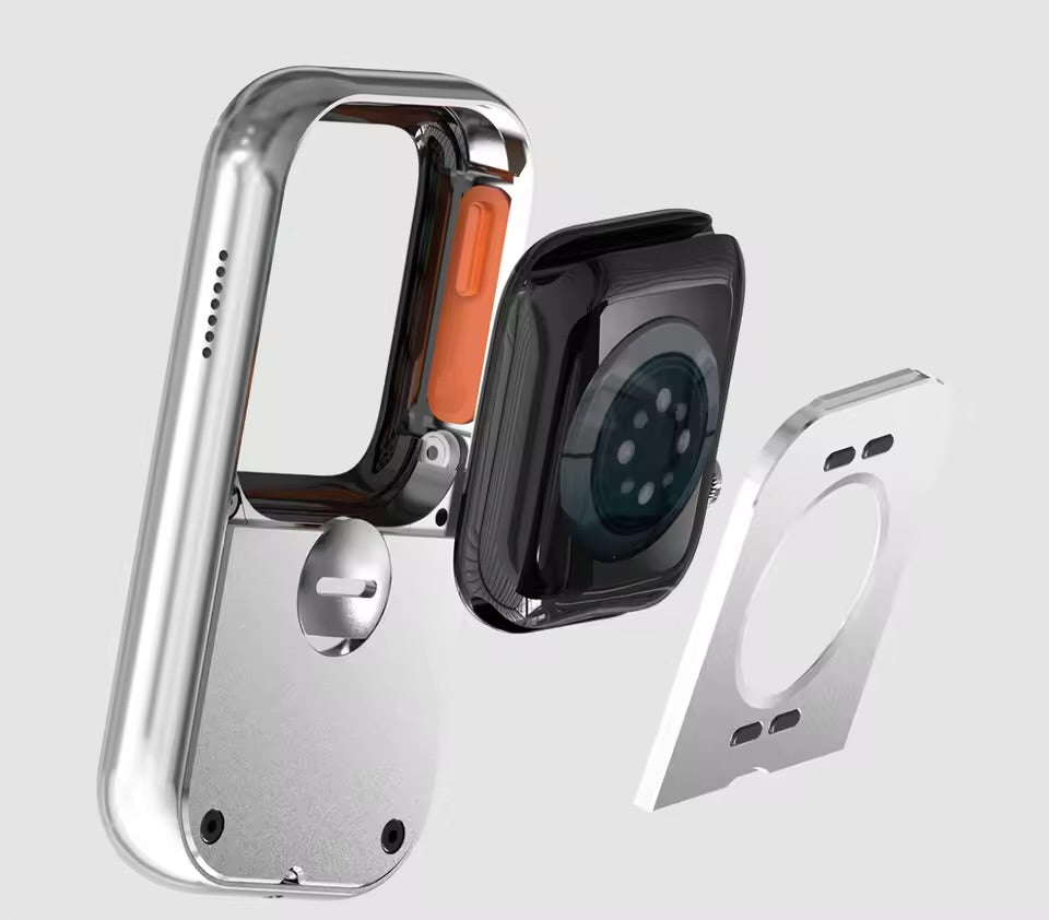 Pour Apple Watch Series, Extension De Fonction 10/9/8/7 Étui De Protection Imprimé En Alliage D'aluminium 3D Pour IWatch ,Style