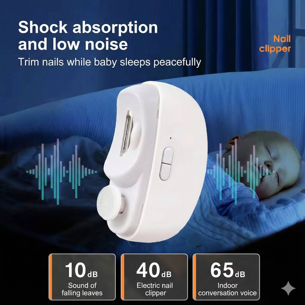 1 Pcs Electric Automatic Nail Clipper Manicure Nail Trimmer For Adult