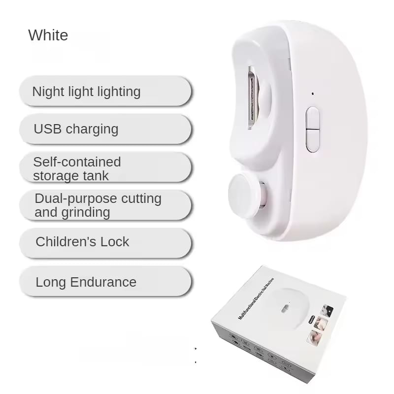 1 Pcs Electric Automatic Nail Clipper Manicure Nail Trimmer For Adult