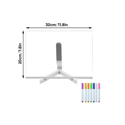 LED Luminous Blackboard Drawing Toys Magic Light Blackboard Graffiti Coloring Art Lamp Acrylic Message Board Montessori Kids Toy